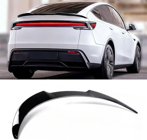 2025–2026 Compatible with Tesla Model Y, Rear Trunk Spoiler, MV Style Duckbill Design, Gloss Black ABS – Oasiland in Kuwait