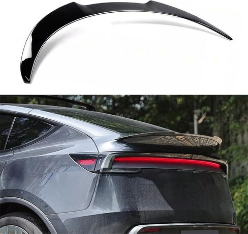 2025–2026 Compatible with Tesla Model Y, Rear Trunk Spoiler, MV Style Duckbill Design, Gloss Black ABS – Oasiland in Kuwait