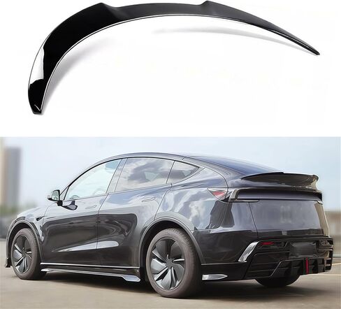 2025–2026 Compatible with Tesla Model Y, Rear Trunk Spoiler, MV Style Duckbill Design, Gloss Black ABS – Oasiland in Kuwait