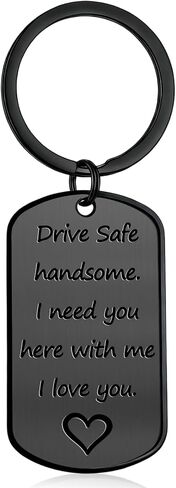 BEXOA Valentines Day Gifts for Him - Drive Safe Keychain for Boyfriend Men Husband Anniversary Birthday Gifts in Saudi Arabia