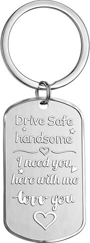BEXOA Valentines Day Gifts for Him - Drive Safe Keychain for Boyfriend Men Husband Anniversary Birthday Gifts in Kuwait