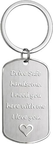 BEXOA Valentines Day Gifts for Him - Drive Safe Keychain for Boyfriend Men Husband Anniversary Birthday Gifts in Saudi Arabia