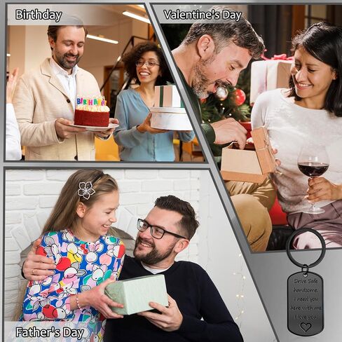 BEXOA Valentines Day Gifts for Him - Drive Safe Keychain for Boyfriend Men Husband Anniversary Birthday Gifts in Saudi Arabia