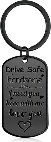 BEXOA Valentines Day Gifts for Him - Drive Safe Keychain for Boyfriend Men Husband Anniversary Birthday Gifts in Saudi Arabia