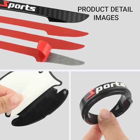 8PCS Car Door Protector, Doors Handle Protection Accessories, Sports Car Door Handle Scratch Protector, Door Handle Bowl Sticker, Universal for Most Car, SUV, Truck in Kuwait