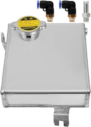 OCPTY Polished Stainless Steel Radiator Overflow Tank Catch Can For Nissan S13 S14 in Saudi Arabia