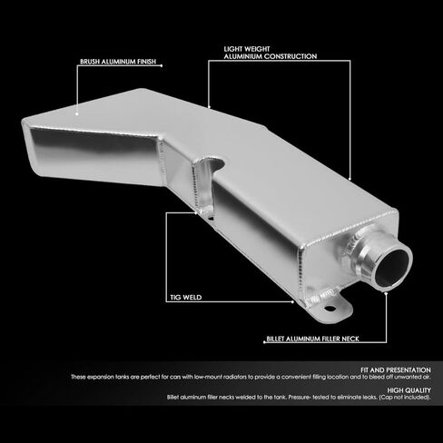 Auto Dynasty Aluminum Radiator Coolant Expansion Overflow Tank Reservoir Compatible with Ford Mustang 1986-1993 in Saudi Arabia