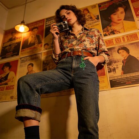 St. Patrick's Day Crochet Shamrock Keychain Set Handmade Four Leaf Clover Keyrings Green Irish Lucky Charm Gift in Kuwait