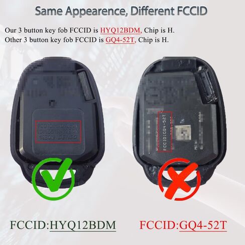 مفتاح فوب يناسب الدخول بدون مفتاح لسيارة Toyota Tacoma RAV4 4Runner Prius C 2013 2014 2015 2016 2017 2018 2019-2023 استبدال مفتاح التحكم عن بعد HYQ12BDM HYQ12BEL 89070-42820 H Chip (مجموعة من 2) in Saudi Arabia