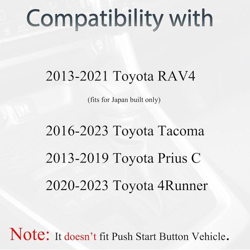 مفتاح فوب يناسب الدخول بدون مفتاح لسيارة Toyota Tacoma RAV4 4Runner Prius C 2013 2014 2015 2016 2017 2018 2019-2023 استبدال مفتاح التحكم عن بعد HYQ12BDM HYQ12BEL 89070-42820 H Chip (مجموعة من 2) in Saudi Arabia