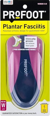 حذاء ProFoot لالتهاب اللفافة الأخمصية للكعب للنساء يناسب الجميع، زوج واحد (عبوة من 6 قطع) in Kuwait