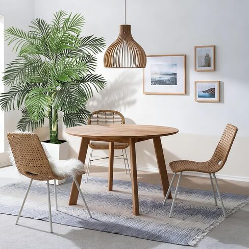 Timoo وهمية شجرة النخيل الديكور 6 قدم النباتات الاصطناعية في الأماكن المغلقة مع زارع طويل القامة الأبيض، مقاومة للأشعة فوق البنفسجية شجرة النخيل وهمية الأريكا مع 3 جذوع نابضة بالحياة وأوراق كاملة، نبات وهمية للمنزل مكتب داخلي في الهواء الطلق in Kuwait