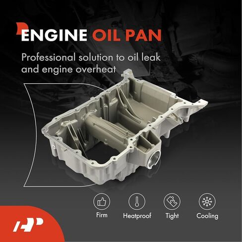 A-Premium Engine Oil Pan Sump with Drain Plug Compatible with Mercedes-Benz GLC300, C300, 2016 2017, 2.0L, AWD, Replaces A2740100413, A2740142600 in Saudi Arabia