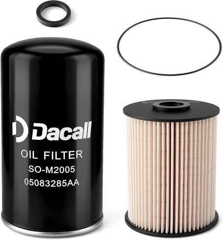 Diesel 5.9L Cummins Filter Kit for Dodge Ram 2500 (2001-2009), for Dodge Ram 3500 (2001-2008), Fuel Filter & Oil Filter, 68001914AB 05083285AA- Please Verify Part Number Before Installation in Saudi Arabia