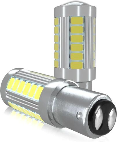 2 قطعة 5730 33 رقائق LED عكس مصابيح كهربائية للسيارة 1156 BA15S P21W 1157 BAY15D P21/5 واط الأبيض توقف/أضواء وقوف السيارات (1156 ba15s) in Kuwait