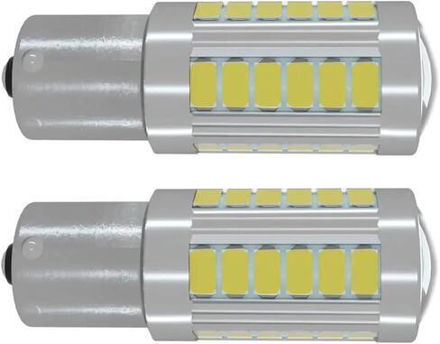 2pcs 5730 33Chips LED Reverse Light Bulbs for Car 1156 BA15S P21W 1157 BAY15D P21/5W White Stop/Parking Lights(1156 ba15s) in Saudi Arabia