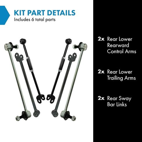 TRQ Rear Suspension Kit Compatible with 06-12 Toyota in Saudi Arabia