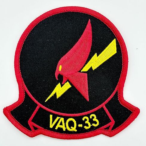 رقعة سرب الطيور النارية VAQ-33 - 4 بوصات مطرزة، مخيطة in Saudi Arabia
