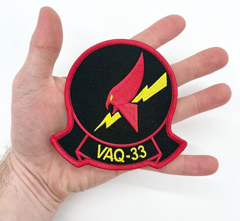 رقعة سرب الطيور النارية VAQ-33 - 4 بوصات مطرزة، مخيطة in Saudi Arabia