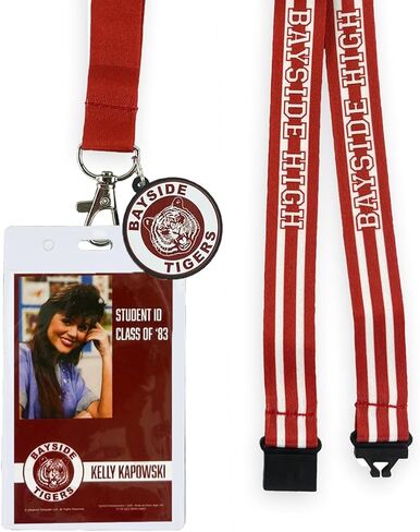تم الحفظ بواسطة سلسلة مفاتيح حامل شارة الهوية من The Bell Lanyard Bayside High Zack Morris Breakaway in Saudi Arabia