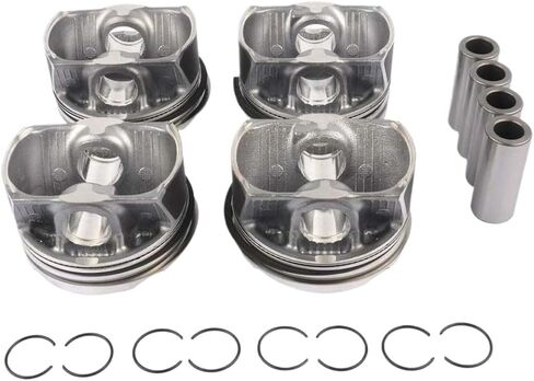 4-Piece Piston Ring Set 84mm Bore 22mm Pin Diameter Compatible with N20B20A Engines for 125i 320i 328i 428i 528i X1 X3 Z4 (2010-2018) in Kuwait