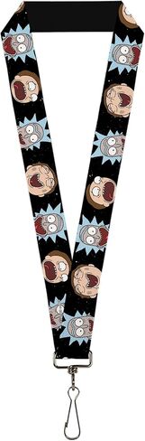 Buckle-Down Rick and Morty Lanyard, Rick and Morty Expressions in Space, Elastic in Saudi Arabia