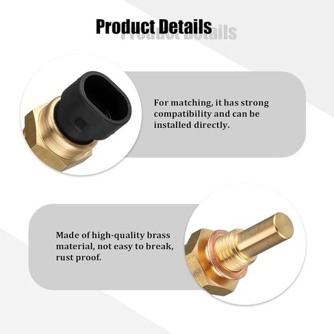 Car Engine Coolant Temperature Sensor, OEM#15404280 12191170 60811520 Vehicle ECT Colling Water Temp Sensor Replaces, Compatible with Regal Cavalier Cobalt Classic Lacrosse in Saudi Arabia
