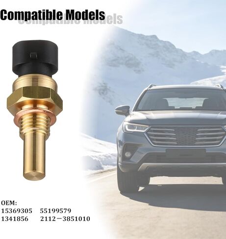 Car Engine Coolant Temperature Sensor, OEM#15404280 12191170 60811520 Vehicle ECT Colling Water Temp Sensor Replaces, Compatible with Regal Cavalier Cobalt Classic Lacrosse in Saudi Arabia