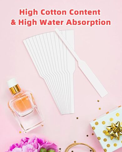300-Pack Disposable Perfume Tester Strips - Premium Paper Fragrance Testing Strips for Essential Oils, Aromatherapy, and Scent Evaluation (5.1 Inches) in Saudi Arabia