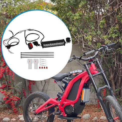 شريط إضاءة الدراجة الترابية - طقم شريط إضاءة LED موتوكروس عالمي مع مفتاح وحامل مقود 7/8 بوصة - يناسب هوندا CRF110 CRF250R CRF450R Kawasaki Yamaha سوزوكي والمزيد in Saudi Arabia