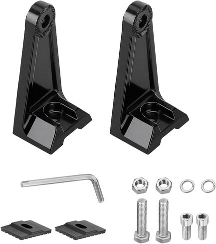 2PCS Car LED Light Bar Slide Mounting Brackets Kit, Adjustable Bottom Truck Work Light Pods Base with Screws Wrench, 7 to 52 inch Vehicle Spotlight Mount Bracket, Universal Fit (Style 1) in Saudi Arabia