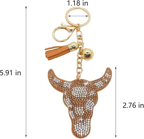 NIIIYTYB Bling Western Bag Charms Keychain Rhinestone Purse Accessories for Women Cute Cowgirl Charm Chains for Handbags Keychains and Key Chain Jewelry Decorations Stylish in Saudi Arabia