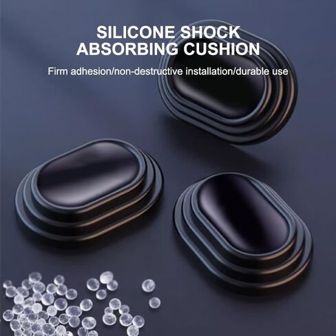 10PCS Car Door Shock Absorber Pads Buffer Bumper Anti-Collision Shock Absorbing Gasket for Sound Insulation Adhesive Stickers in Saudi Arabia