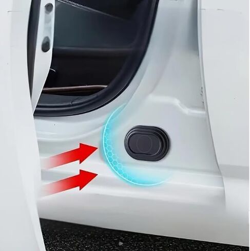 10PCS Car Door Shock Absorber Pads Buffer Bumper Anti-Collision Shock Absorbing Gasket for Sound Insulation Adhesive Stickers in Saudi Arabia