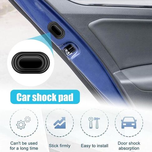10PCS Car Door Shock Absorber Pads Buffer Bumper Anti-Collision Shock Absorbing Gasket for Sound Insulation Adhesive Stickers in Saudi Arabia