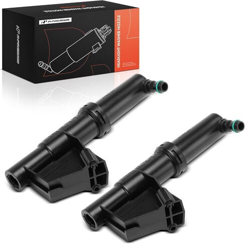 A-Premium 2 × فوهة غسيل المصباح الأمامي الأيسر والأيمن متوافقة مع فولفو C70 2006-2013، C30 2008-2013، S40 2004-2011، V50 2005-2011، جانب السائق والراكب in Saudi Arabia
