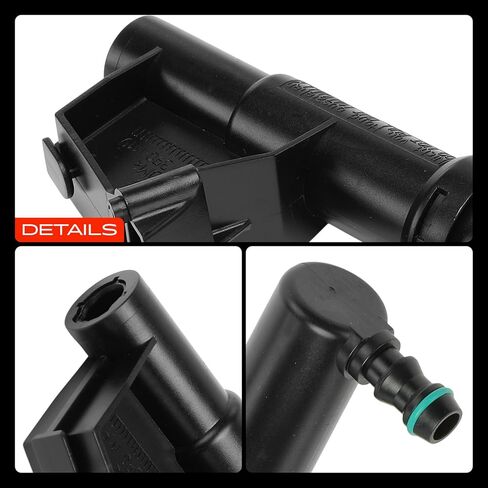 A-Premium 2 × فوهة غسيل المصباح الأمامي الأيسر والأيمن متوافقة مع فولفو C70 2006-2013، C30 2008-2013، S40 2004-2011، V50 2005-2011، جانب السائق والراكب in Saudi Arabia