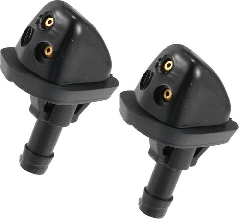 Windshield Wiper Washer Nozzle Spray Jet Fit for Suzuki Grand Vitara - Pack of 2 Black Stylish Design in Saudi Arabia