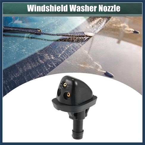 Windshield Wiper Washer Nozzle Spray Jet Fit for Suzuki Grand Vitara - Pack of 2 Black Stylish Design in Saudi Arabia