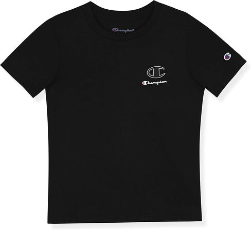 Champion Boys Premium Graphic T-Shirt with Textured Details Short Sleeve Crewneck Tee for Kids in Saudi Arabia