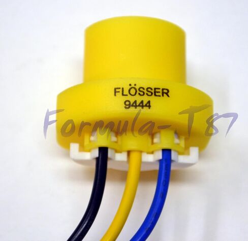 Flosser سلك تسخير 9004 9007 HB5 HB1 مقبس ضفيرة أنثى 9444 استبدال موصل المصباح الأمامي (عبوة من 2) صنع في ألمانيا in Kuwait