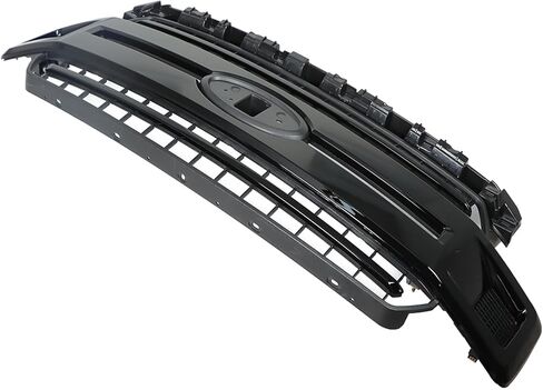 munirater Front Bumper Radiator Grille Assembly Glossy Black with Base Rail Replacement for 2018-2020 F150 Pickup 4-Door JL3Z8200 in Kuwait