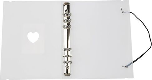 A5 4-Ring Binder Cover, Transparent PVC, Matte Surface, Refillable Notebook Shell, Die Storage (1) in Kuwait