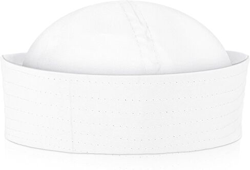 White Sailor Hat, Navy Captain Hats Nautical Hats Yacht Ship Caps Captain Cap Costume Sailors Cap for Men Women Dressing Up Party Cosplay Prop Nautical Costume Accessories (Medium) in Saudi Arabia