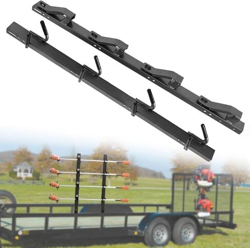 4-Place Weed Eater Racks for Open & Enclosed Trailers: Heavy-Duty Trimmer Rack w/Extension Grip Handle – Bolt-On 4-Pack in Kuwait