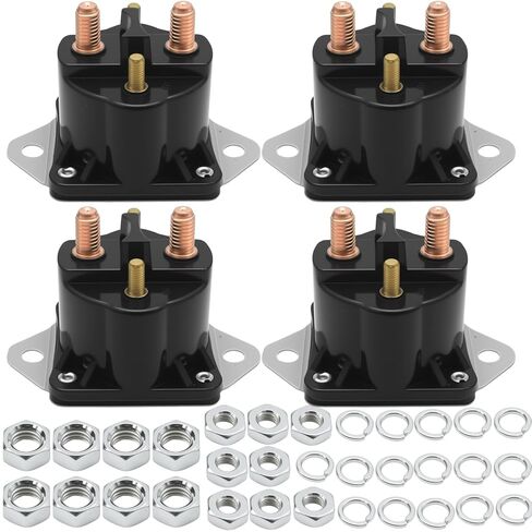 4 PCS 72631 12V Winch Solenoid Relay, Replacement for Warn Winch XD9000, Replacement for Warn Winch XD9000i, Replacement for M6000, Replaces 28396 in Saudi Arabia