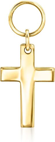 Pure Collection by Ross-Simons Italian 14kt Yellow Gold Cross Single Hoop Charm in Saudi Arabia