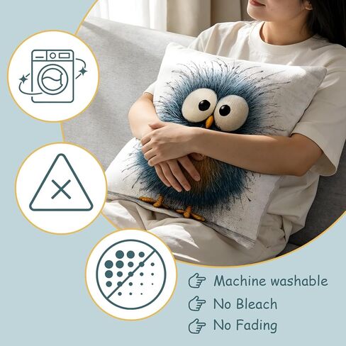 مضحك الدجاج رمي وسادة يغطي 18x18 مجموعة من 4، لطيف مزرعة الحيوان الفن التجريدي وسادة القضية ديكور المنزل، عيد الفصح الديك زهرية أريكة سرير الأريكة مهرجان ديكور غرفة المعيشة في الهواء الطلق in Kuwait