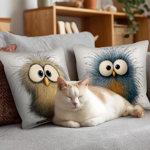 مضحك الدجاج رمي وسادة يغطي 18x18 مجموعة من 4، لطيف مزرعة الحيوان الفن التجريدي وسادة القضية ديكور المنزل، عيد الفصح الديك زهرية أريكة سرير الأريكة مهرجان ديكور غرفة المعيشة في الهواء الطلق in Kuwait