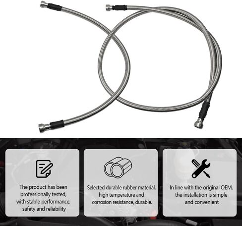 خراطيم خزان الوقود غير القابل للصدأ استبدال 15167372 15077513 متوافقة مع تشيفي سيلفرادو 2500HD 3500HD 6.6L 2001-2010 وGMC Sierra 2500HD 3500HD 6.6L 2001-2010 in Kuwait